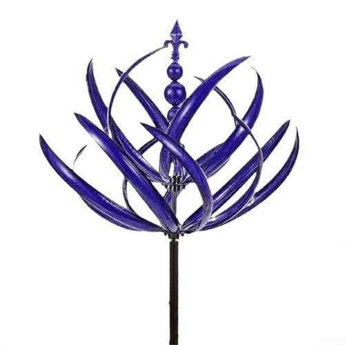 Schickes Windspiel aus Metall für Garten und Terrasse, Dekoration, verleiht dem Außenbereich Charme (lila)
