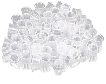 Einweg Tintenkappen 13mm aus Kunststoff Weiß, 100 Stück