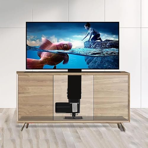 QICBYING Motorized TV Stand, Telescopic Electric TV Lift With Auto Lifting,Electric TV Mount With Adjustable Height, Can Be Hidden In Cabinet, Motorized TV Lift, For 14 To 32 Inch TV Screens