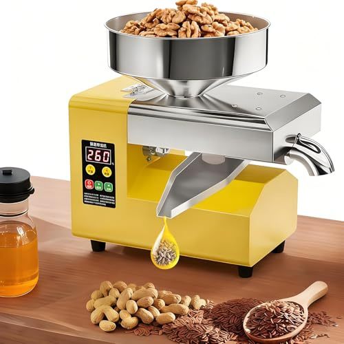 Commercial Cold Press Oil Machine, 1500W High Torque for Efficient Extraction of Various Oils