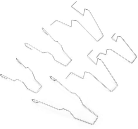 KAHZOR Set de 6 piezas, clips de retención para faros, alambre sujeta bombilla, resorte, porta lámparas, acero inoxidable, repuesto para bombillas H1, H3, H4, H7, 12 v de coche, clip universal