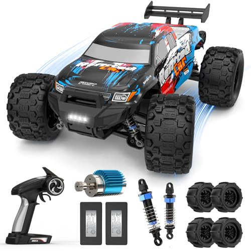1/16 4X4 High-Speed RC auto Monstertruck für Jugendliche ab 14 Jahren | 50+ KM/H Spitze, 390 Motor, Langlebige Achse & Aufhängung, 3000 mAh Akkus, Geschenk zum Muttertag oder Geburtstag