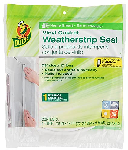 Duck 1280121 Joint d'étanchéité en vinyle, blanc