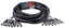 Stagg 58566 Câble multicore 8 x XLR Femelles-8 x XLR Mâles 15 m Noir