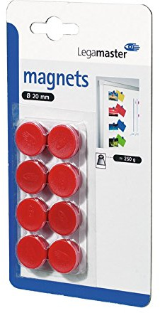 Legamaster Haftmagnete C und C Blister, 20 mm, circa 250 g, rot