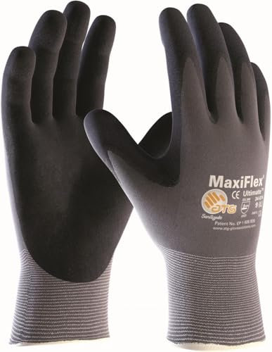 MAXIFLEX ULTIMATE Nylon-Strickarbeitshandschuhe 12 PAAR, 10