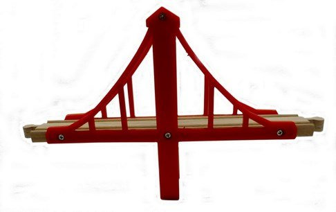 Unbekannt Holz-Kunststoff Hängebrücke Brücke Holzeisenbahn