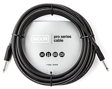 Other Stage or Studio Cable, Black, 20 Feet (DCIX20)