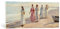 kunst für alle Leinwandbild: Michael Peter Ancher Am Strand von Skagen - hochwertiger Druck, Leinwand auf Keilrahmen, Bild fertig zum Aufhängen, 100x40 cm