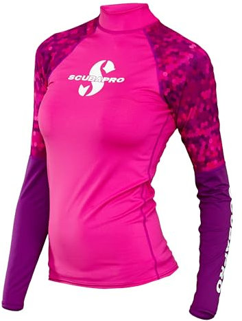 SCUBAPRO Rash Guard GRAF Pink ML F-XL Atemschutz-Set für kaltes Wasser, Unisex, Erwachsene, Flamingo
