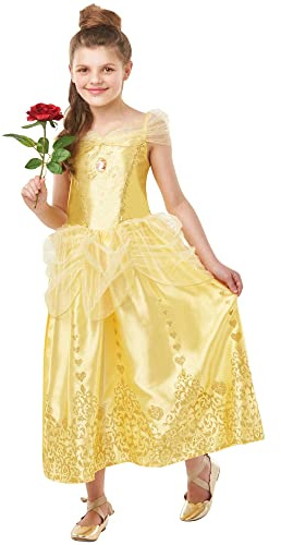 La Bella y La bestia Live Action - Disfraz Bella Classic Deluxe infantil, L (Rubie's Spain 640710-L)