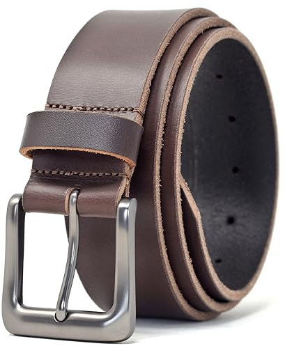 Ashford Ridge 38mm Herrengürtel Vollleder für Jeans - Braun 90cm