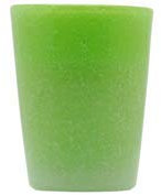 Memento Set 6 Bicchieri Vetro pulegoso Senza Gambo Apple Green