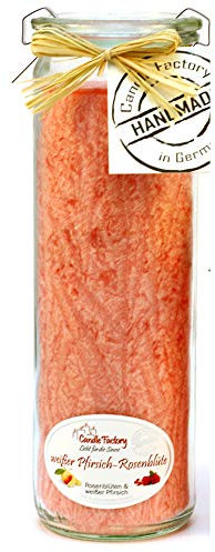 Candle Factory - Big Jumbo Duftkerze im Weckglas Duft: Weißer Pfirsich - Rosenblüte