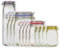 Mason Jar Bottles Bags, Reusable Food Saver Storage Bags Snacks Zipper Sealed Bags Fresh Bags (12PCS)