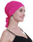 osvyo Bambus Chemo Kopftuch für Frauen mit Haarausfall - Krebspatienten Kopfbedeckung Turban in Versiegelter Verpackung Rose ROT