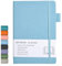 Dotted Notizbuch A5, Hardcover Dotted Journal mit Premium 100 GSM Dickes Papier, 192 Seiten, Innentasche, Elastisch Gebändert, Kunstledereinband, 14,5x21,3 cm (Blau)