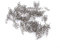 Nunafey Lure Bait Pin, 100PCS/Beutel Edelstahl Köder Spring Pin Lure Angelstift Spring Twist Lock Angelhaken Zentrierstift für Soft Lure