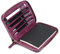 Londo Genuine Leather Padfolio with Pencil Holder Notepad And Zipper Closure - Viola