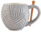 Sew Thirsty Novelty Knitting Yarn Mug Grey - Sewing Birthday Office Cup Drink Gift