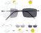 Rimless Progressive Multifocus Reading Glasses Photochromic Transition Sunglasses Sun Readers Blue Light Blocking Multifocal Computer Eyeglasses Anti Glare UV400 Presbyopia Eyewear for Men Women