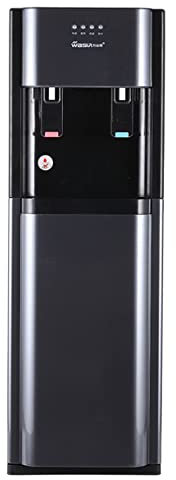 Stehender Wasserspender Mit Bodenbeladung,Flaschenwasserkühler Für Gewerbliche Zwecke,Push-Cup,Um Wasser Kalt Und Heiß Zu Nehmen, Doppelfunktion (Farbe : Deep Grey, Größe : Warm)