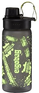 Trinkflasche BPA-frei 550 ml, auslaufsicher und Kohlensäure geeignet, spülmaschinengeeignet, Speed - Grau