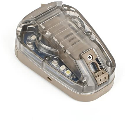 NOBUHIRO Optionales taktisches Lichtsignal mit 4 Modi mit sichtbarer LED + konstanter IR/Stroboskop, wasserdicht, Marienkäferlampe, Militärlicht, Identifikation für Outdoor-Sportarten (WD03001-DE-BL)