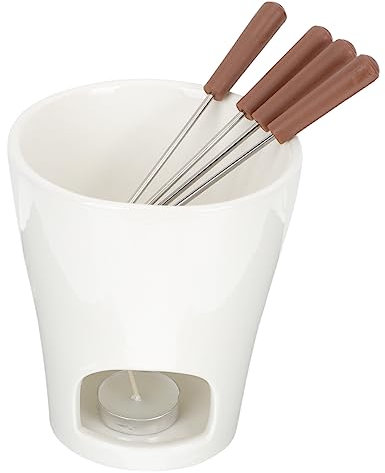 BESTonZON Käsefondue-becher Schokoladenschmelztopf Weichkäse Mini-fondue-set Kompakter Topf
