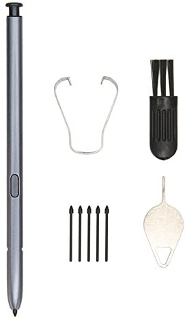 Stylet pour Galaxy Note 10 Lite, Remplacement du Stylet Tactile avec 5 Pointes pour Galaxy Note 10 Lite, sans Bluetooth (Gris)