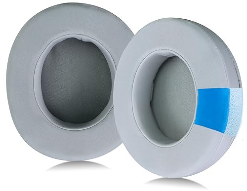 SINOWO Cuscinetti di ricambio in gel refrigerante per cuffie da gioco wireless Razer Nari 7.1, con isolamento acustico, in memory foam (grigio)