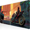 Imegny Neon City Schreibtischunterlage, Anime-Mauspad, Gaming-Mauspad, Schreibtischunterlage, 35,4 x 15,7 cm, große Mauspads für Schreibtisch, erweiterte Tastatur, Mauspad mit Anti-Rutsch