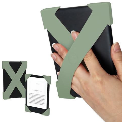 Strapsicle Hand Strap for Kindles & Kobos – Fits Paperwhite Gen 11/12 (6.8”/7”), Signature Edition – Colorsoft – 2 Pack – Large – Sage