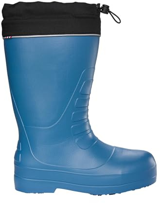 Viking Unisex Norse Tall Snow Boot, Denim/Black, 38 EU