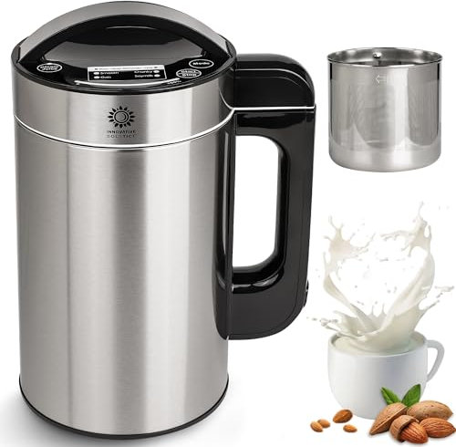 Nut Milk Maker Machine with Filter for Immediate Drinking Satisfaction, 50oz Almond Milk Maker, Oat Milk Maker, Soy Milk Maker, Plant Based Milk Maker, Coconut, Cashew, Juice, Smoothies, Auto Clean
