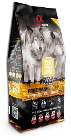 Alpha Spirit Geflügelfutter Trockenfutter für Hunde (12 kg)