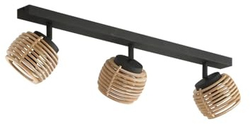 Lindby Deckenlampe Ediz (Modern) in Schwarz aus Metall (3 flammig, GU10) - Deckenleuchte Lampe Flurleuchte
