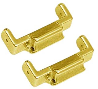 Uhrenschnalle,FaltschließEn 22mm bis 16mm Edelstahl Watch Strap Adapter für Casio G-Shock DW5600 GA110-Anschlüsse Gshock-Uhrband-DIY-Konverter (Color : Gold)