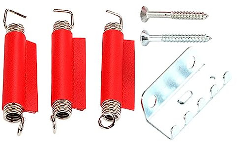 BESTonZON 1 Satz Federzugplatte Gitarrenfedern Tremolo-federn Instrumentenzubehör Federn Für E-gitarre Tremolo-sattelfedern Zugfeder Für Gitarrensteg Mini-grammophon Metall Strecken Rot Trey