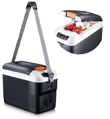 HAZARA RéFrigéRateur Camping Car Grande Capacité 10l ， CongéLateur 12v éCran Tactile Intelligent, Chaud Et Froid RéGlable ， CongéLateur Portable Convient Aux Voitures Et Au Camping