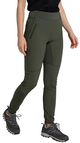 Mountain Warehouse Etna Womens Water Resistant Leggings Khaki Women's Size 18