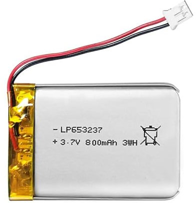 HUBATS 653237 Batterie rechargeable pour haut-parleur MP3 GPS 800 mAh 3,7 V