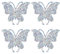 Ymapinc 4pcs Butterfly Iron On Patches, Rhinestone Applique Patches, Sparkly Clothing Repair Patch for Dress Skirt Jean Jacket Pant Sweater Hat Bag DIY Craft Colorful Rhinestone Stickers, 2.83x2.36in