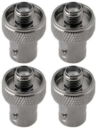 YINETTECH 4 Stück Adapter BNC-Buchse auf SMA-Stecker für Radios mit Versenktem SMA-Antennenstecker. Kompatibel mit Quansheng Kompatibel mit Beofeng Kompatibel mit Radtel Radios