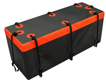 Signstek Softshell-Heckträger Hecktasche für Anhängerkupplung, Wasserdichter Heckbox, Auto Hintere Gepäcktasche, 15 Kubikfuß / 430L Faltbare Hecktasche147 x 48 x 61 cm