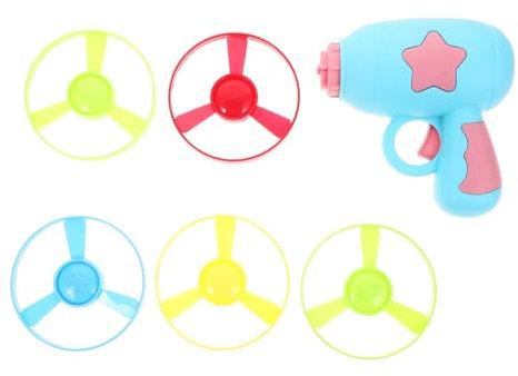 Milisten 1 set Interactive Flying Disc Saucer Launcher for Cats Engaging Chasing Game for Kittens Lightweight and Portable Design for Fun Playtime and Bonding Activities Random Color