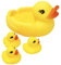 4Pcs Rubber Duck Family Set, Floating Bathtub Pool Toys for Toddlers, Fun Time Bath Toys, Soft Rubber Ducks with Beep Sound, Stocking Fillers, Kids Summer Toys 6+ Months