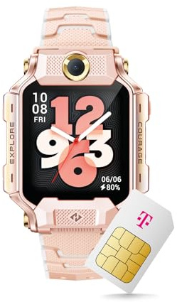 imoo Kids Watch X10 Smartwatch für Kinder, GPS und Telefonfunktion, Datenschutz & Eltern-App, Lange Akkulaufzeit, SOS, wasserdicht, Telekom SIM-Karte, 30 € Amazon-Gutschein nach Registrierung