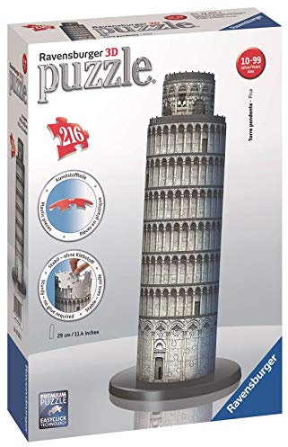 Ravensburger 12557 - Schiefer Turm-Pisa - 216 Teile 3D Puzzle-Bauwerke