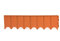 Prosper Plast IKRR-R624 595 x 16 cm Garden Fence ,Assorted (Brown, Terracotta, Green)